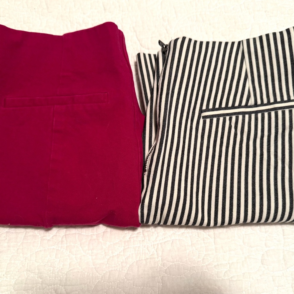 LOT Ankle Tapered Side Zip Pants